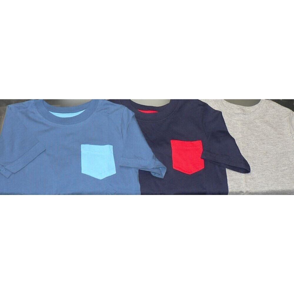 Joe Fresh Toddler Boys 3 Pack Tee 5 Years Blue/Grey/Red $24